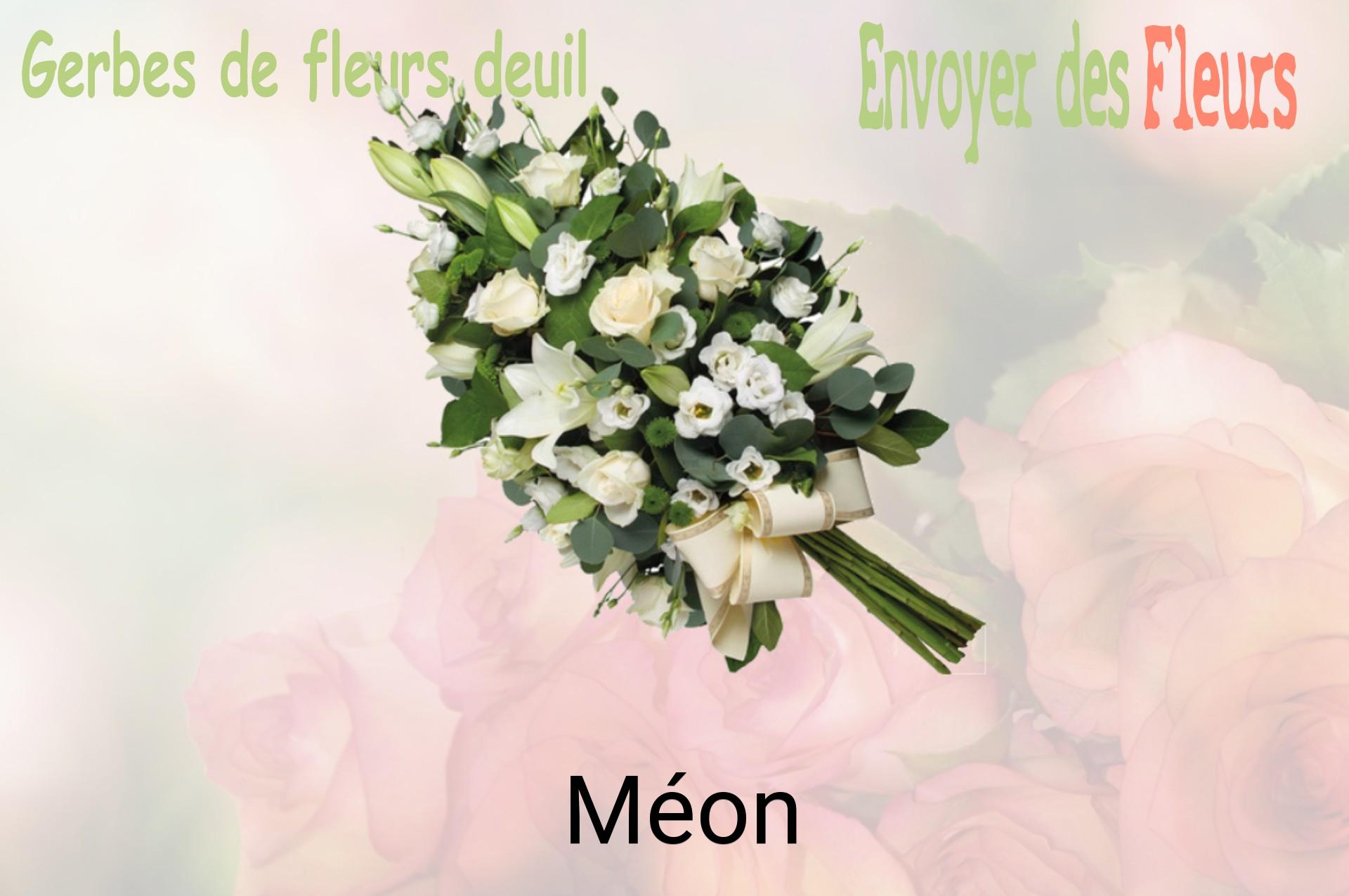 Gerbe de fleurs de deuil livrée à Méon